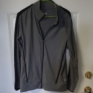 Gray and Black Zip-Up Jacket by Champion